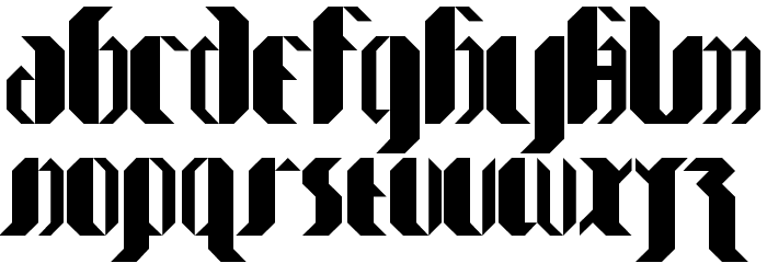 my_goth_is better Font LOWERCASE