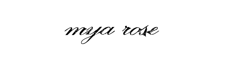 mya rose  免费字体下载