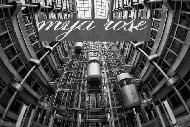 mya rose Font examples