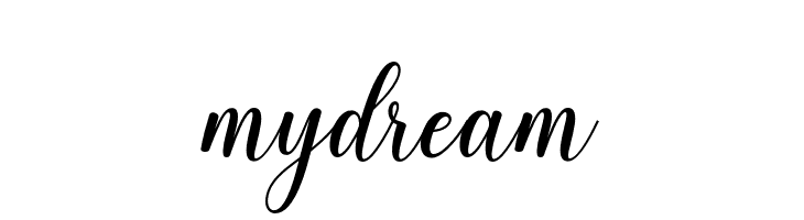 mydream  免费字体下载