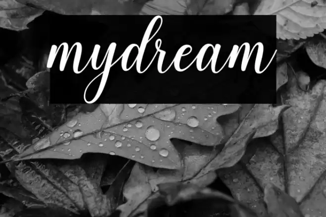 mydream Font examples
