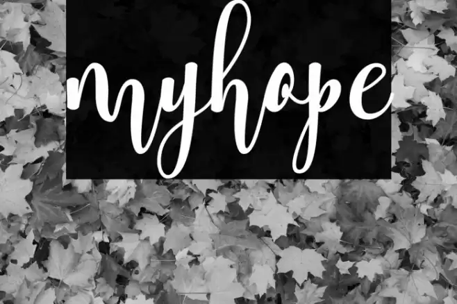myhope Font examples
