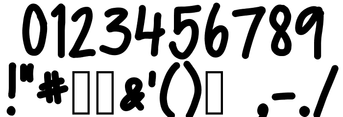 mystyle Font OTHER CHARS