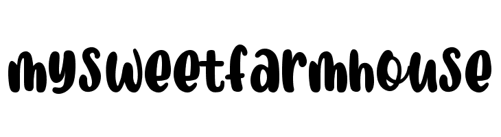 mysweetfarmhouse  免费字体下载