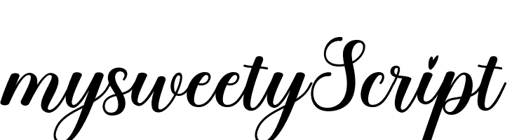 mysweetyScript  नि: शुल्क फ़ॉन्ट्स डाउनलोड
