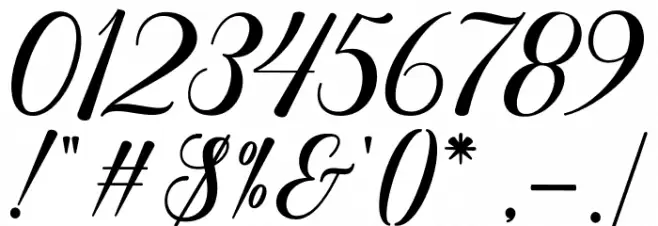 mysweetyScript Font OTHER CHARS