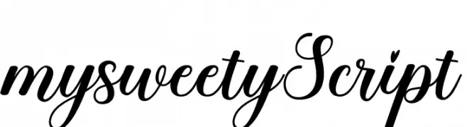 mysweetyScript  नि: शुल्क फ़ॉन्ट्स डाउनलोड