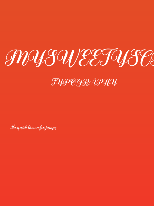 mysweetyScript Poster