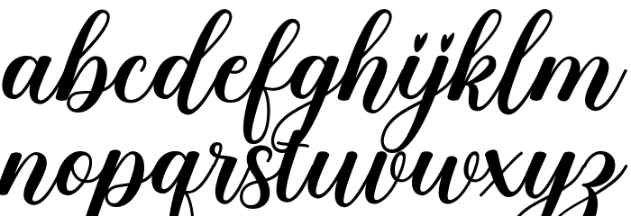 mysweetyScript Font LOWERCASE