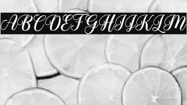 mysweetyScript Font examples