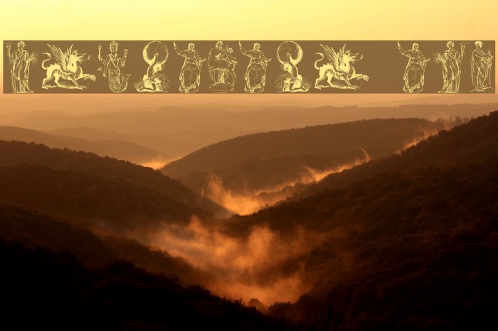 mythology one Font examples