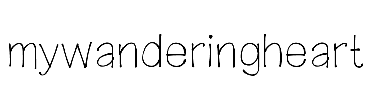 mywanderingheart Font