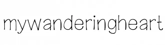 mywanderingheart  تنزيل الخطوط