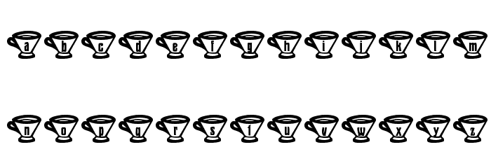 mzw teaparty Font LOWERCASE