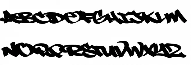 N ! C E Tag Schriftart Groß