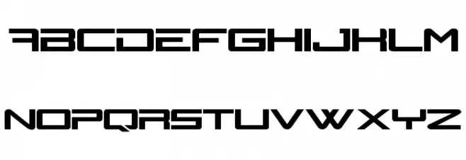 N-Gage Schriftart Kleinbuchstaben