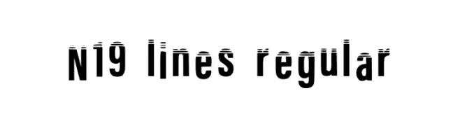 N19 Lines Regular  Fuentes Gratis Descargar