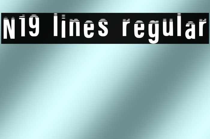 N19 Lines Regular Example 2