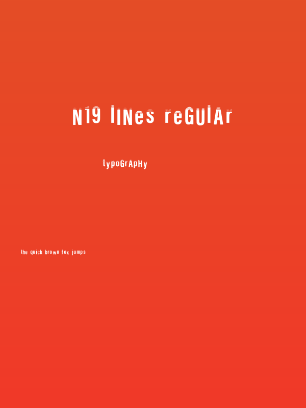 N19 Lines Regular Poster