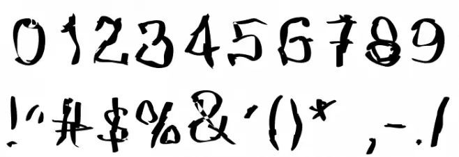 N8ghtmare Font OTHER CHARS