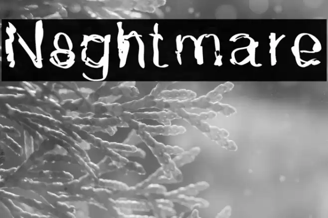 N8ghtmare Font examples