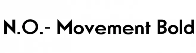 N.O.- Movement Bold  Free Fonts Download