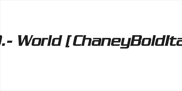 N.O.- World [ChaneyBoldItalic] Logo