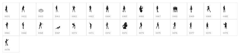 n0rpicons2 Character Map
