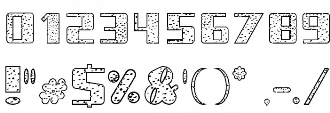 NADC Dalmatian Font OTHER CHARS