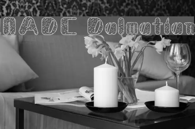 NADC Dalmatian Font examples