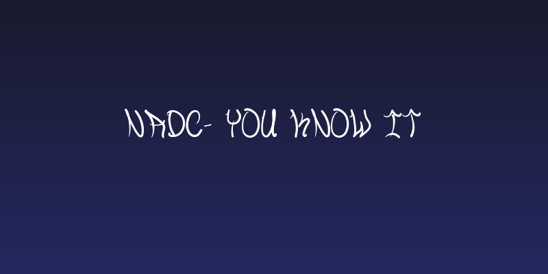 NADC- You Know It Social Header