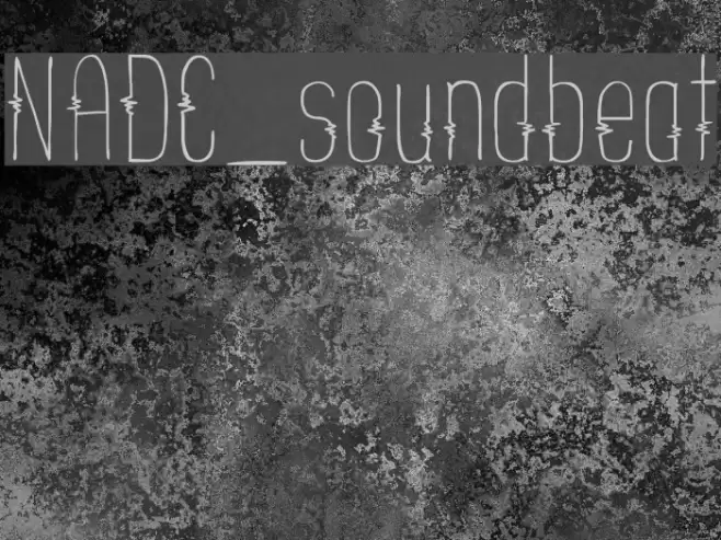 NADC_soundbeat Font examples