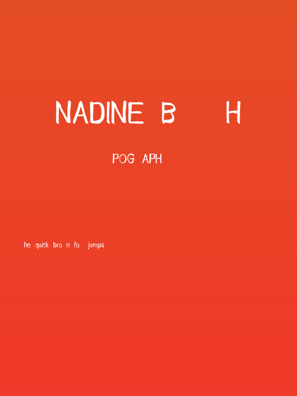 NADINE brush Poster