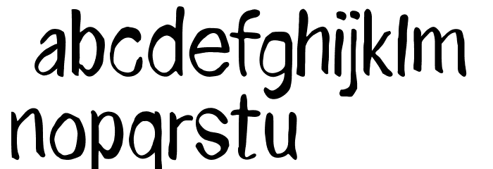 NADINE brush Font LOWERCASE