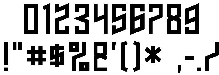 NAFTAlene フォント その他の文字