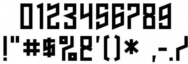 NAFTAlene フォント その他の文字