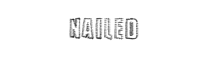 NAILED  font caratteri gratis