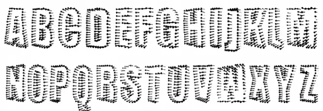 NAILED Schriftart Groß
