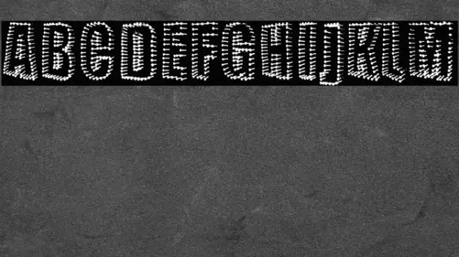 NAILED Font examples