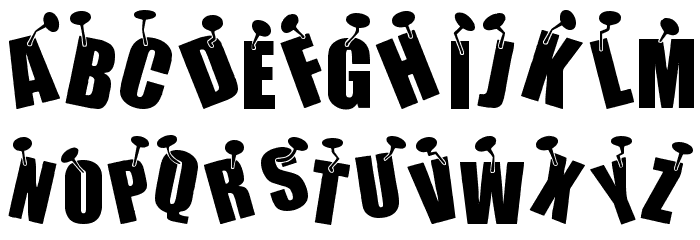 NAILED Font LOWERCASE