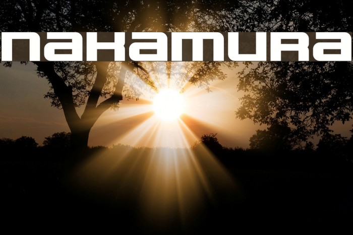 NAKAMURA Font examples