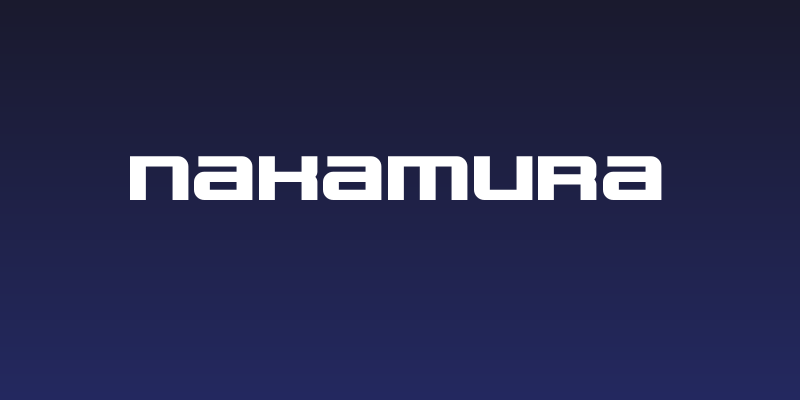 NAKAMURA Social Header