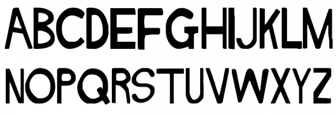NAKED Font Litere mari