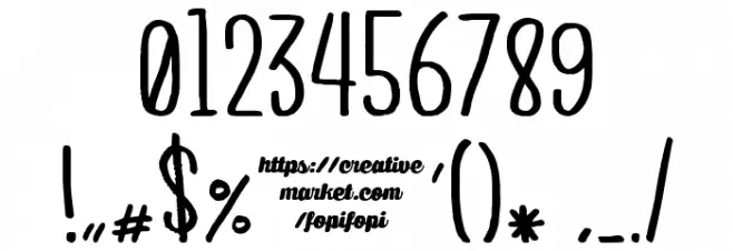 NANDA Font OTHER CHARS