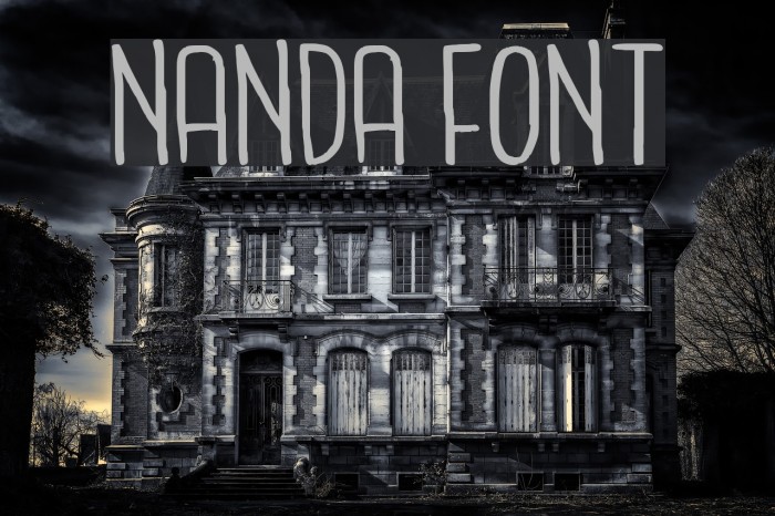NANDA Font examples
