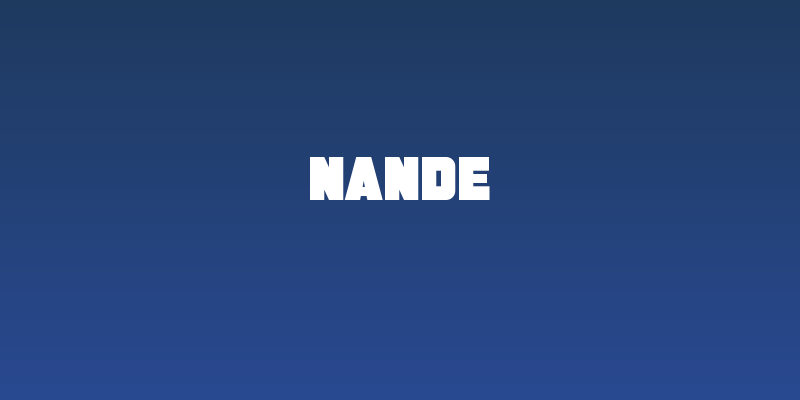 NANDE Social Header