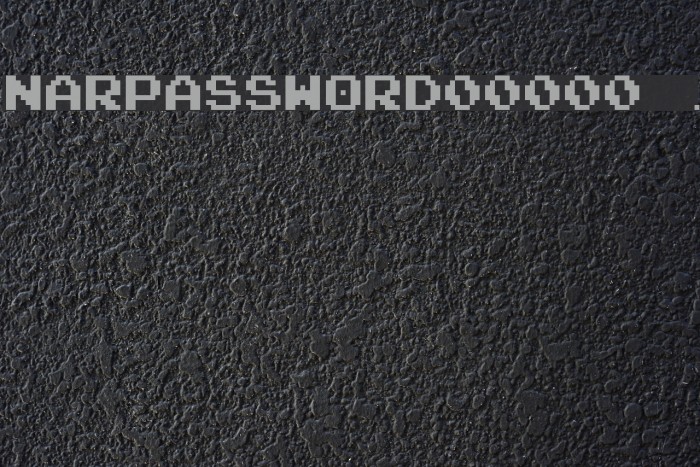 NARPASSWORD00000 fixed.width Font examples
