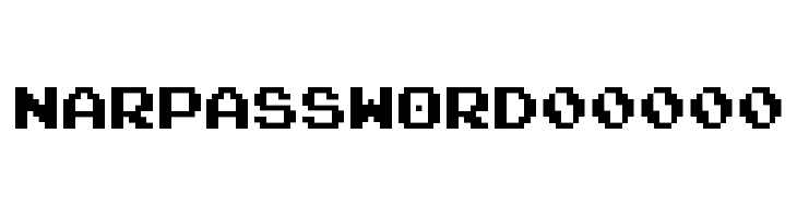 NARPASSWORD00000 Font