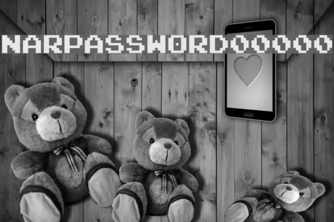 NARPASSWORD00000 Schriftart examples