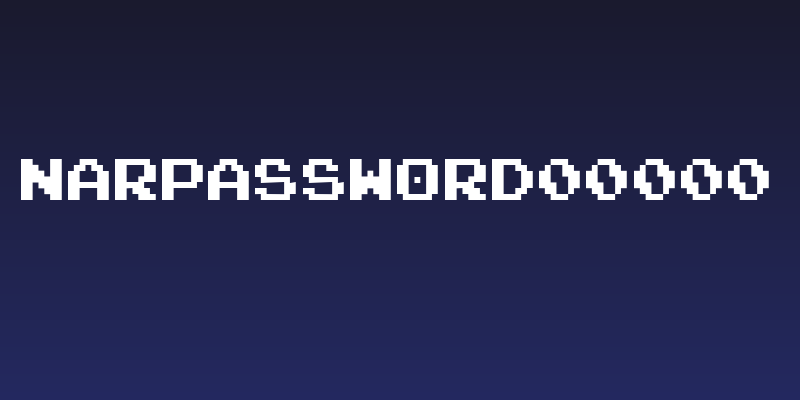 NARPASSWORD00000 Social Header